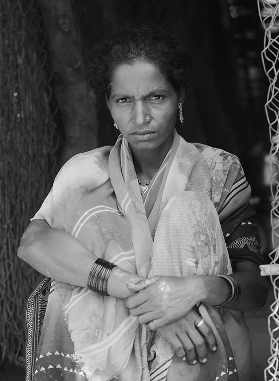 India Harvest Orissa Woman Female Odisha Tribal
